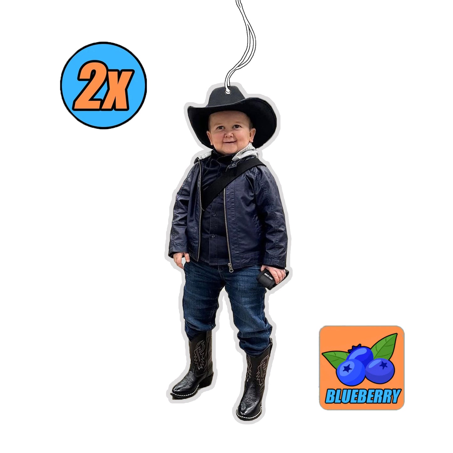 2x HASBULLA COWBOY Duftbaum / Lufterfrischer