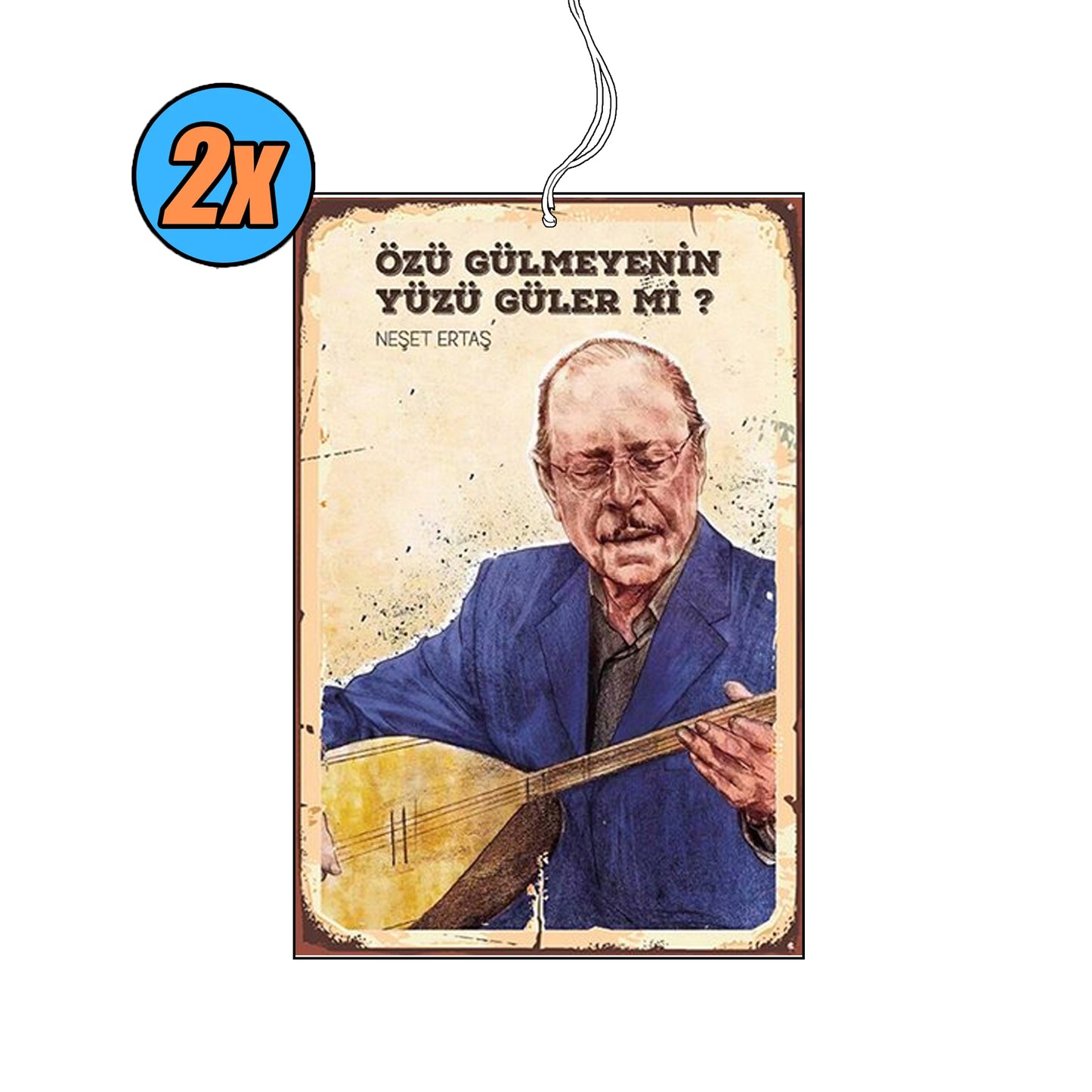 2x Neşet Ertaş Duftbaum / Lufterfrischer