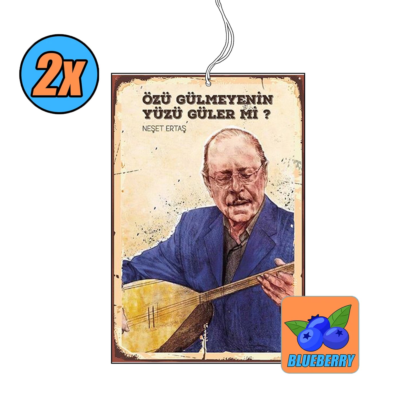 2x Neşet Ertaş Duftbaum / Lufterfrischer