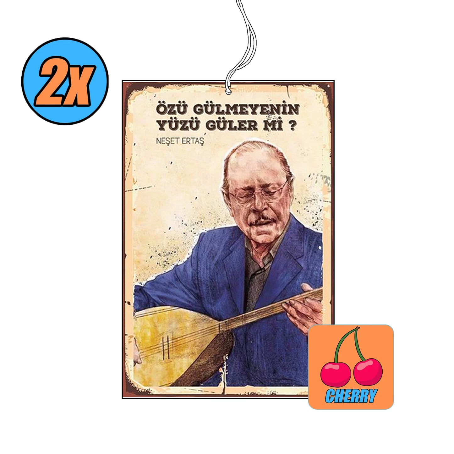 2x Neşet Ertaş Duftbaum / Lufterfrischer