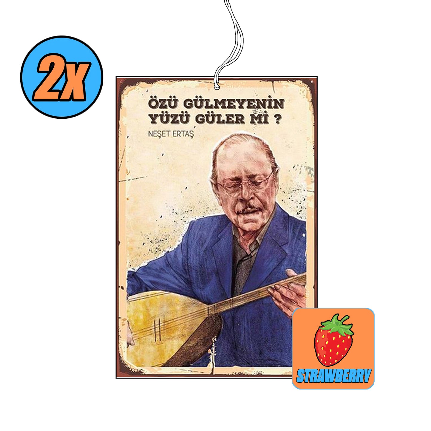 2x Neşet Ertaş Duftbaum / Lufterfrischer