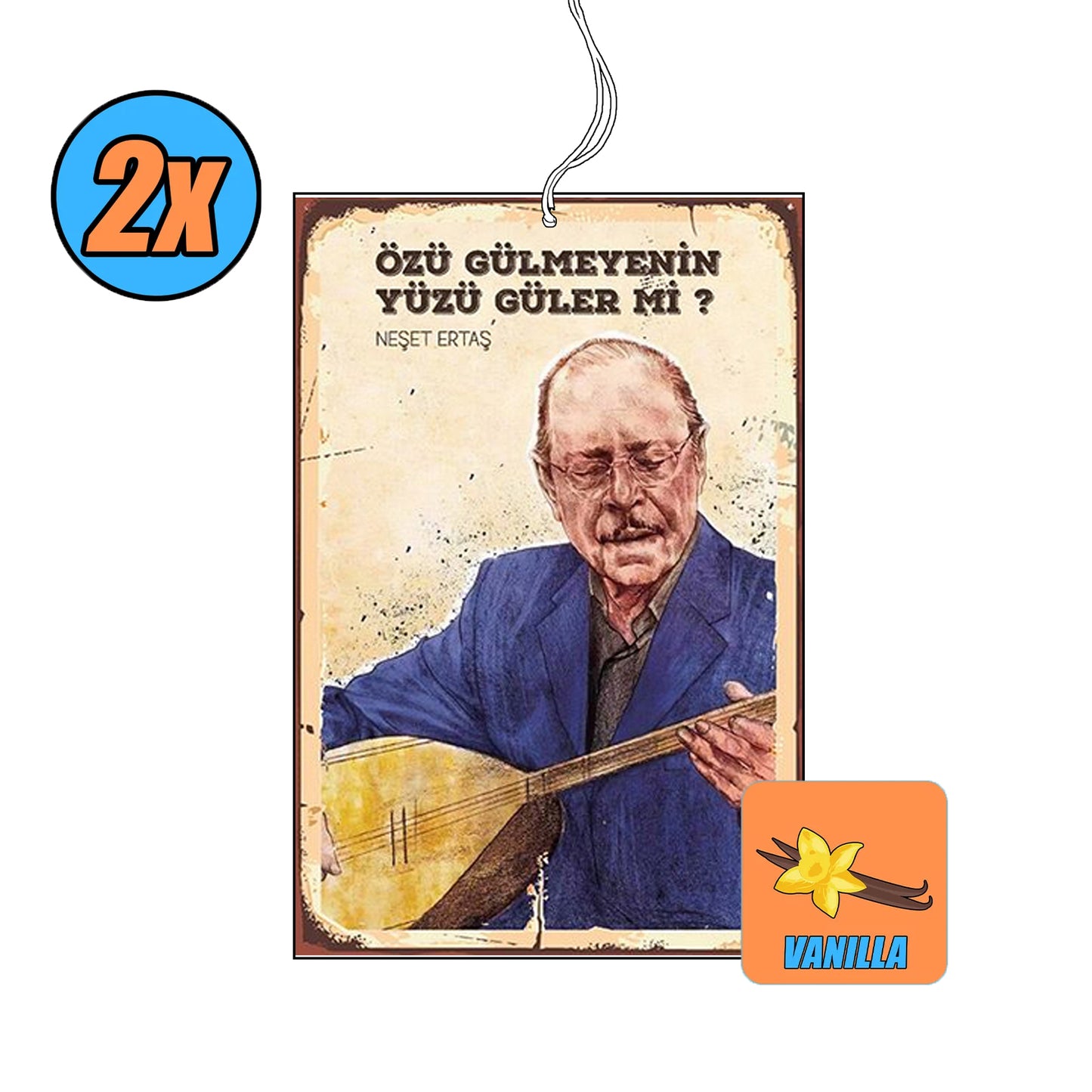 2x Neşet Ertaş Duftbaum / Lufterfrischer
