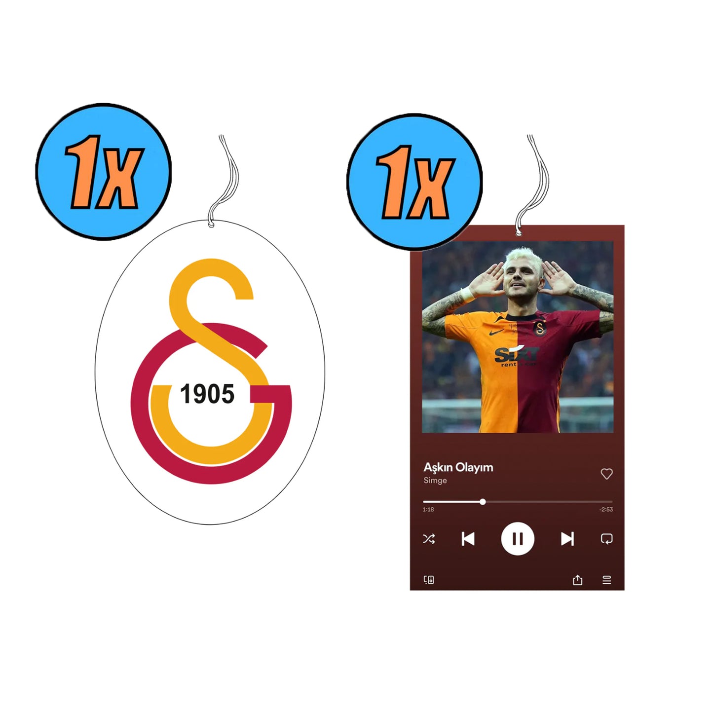 Galatasaray Set Duftbaum / Lufterfrischer
