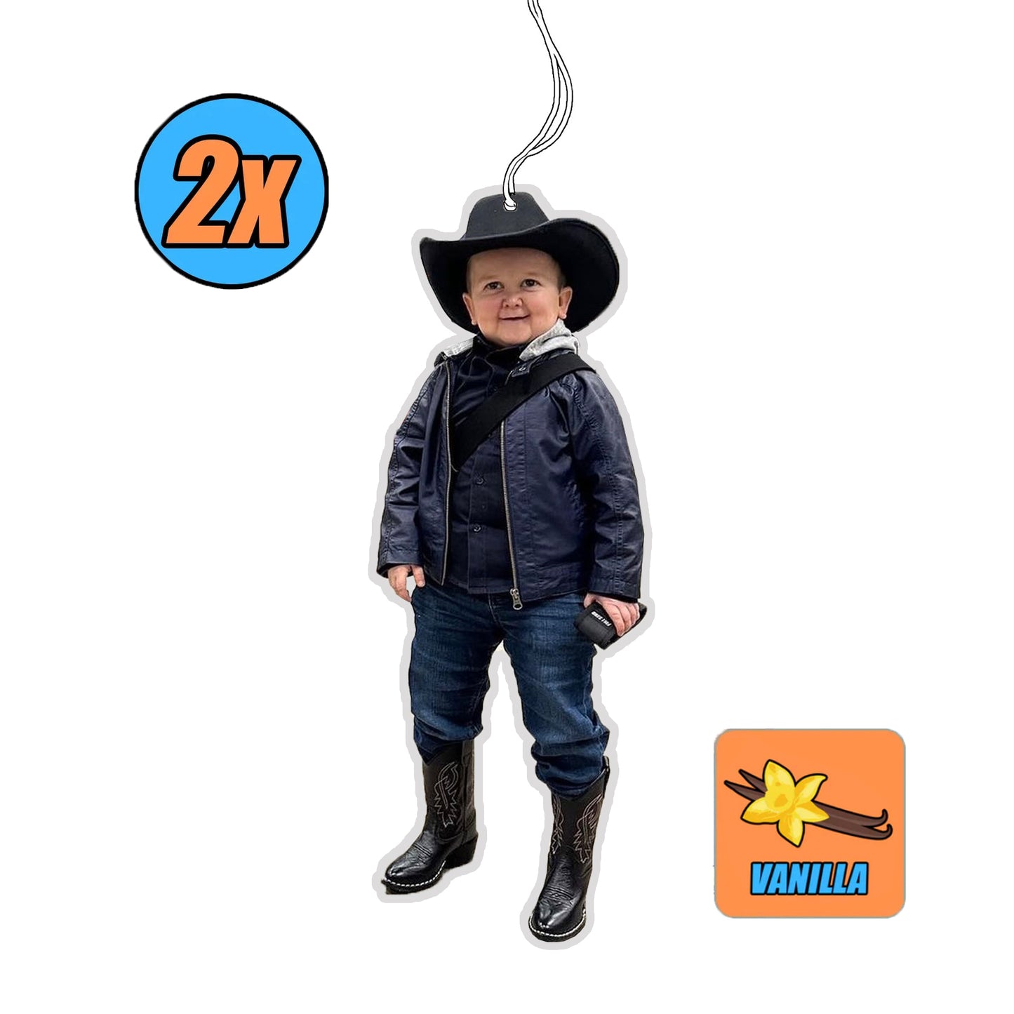 2x HASBULLA COWBOY Duftbaum / Lufterfrischer