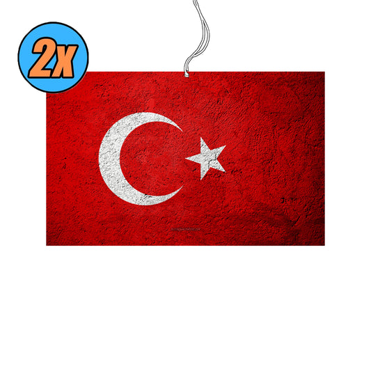 2x Türkiye Flagge Duftbaum / Lufterfrischer